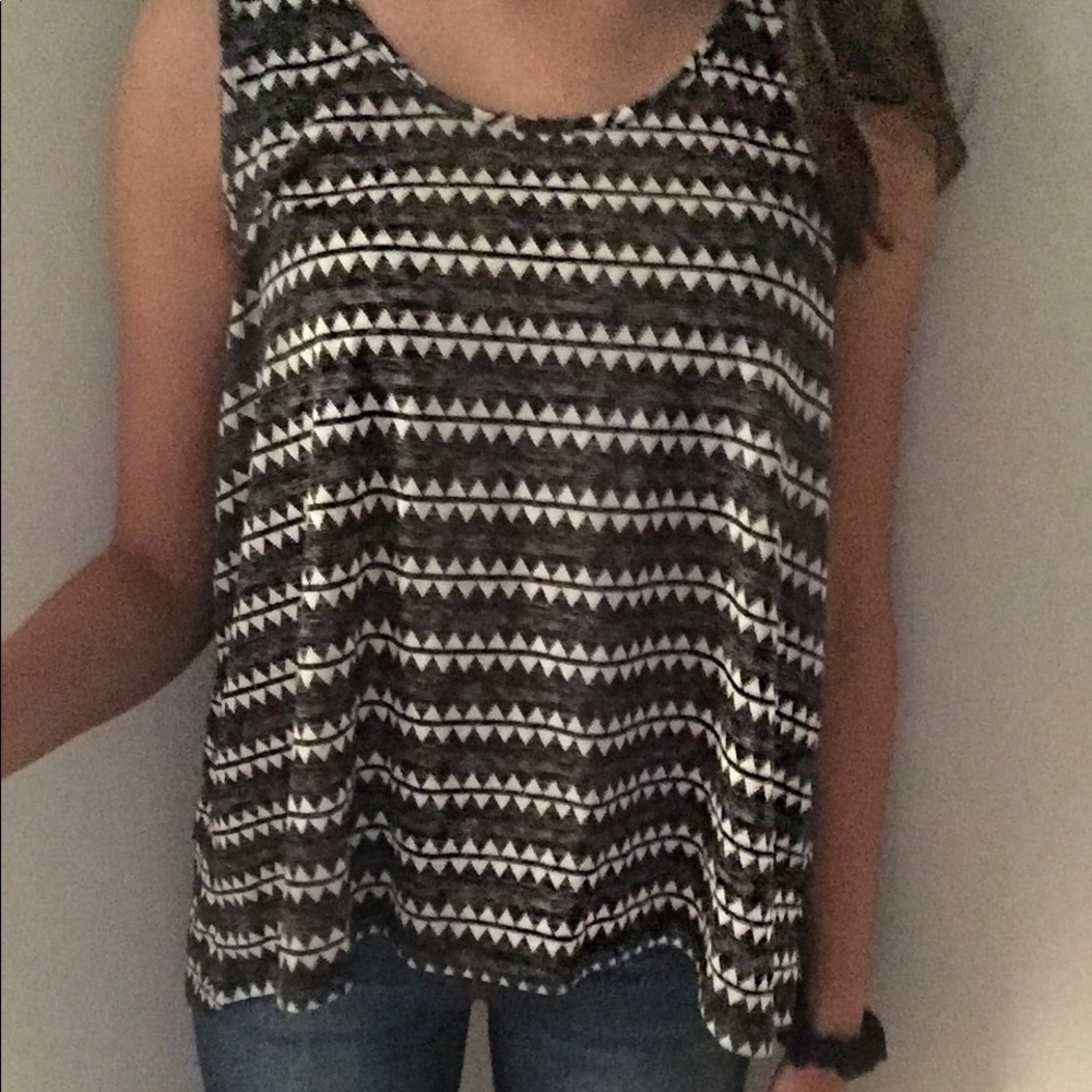 Black and White Tank Top